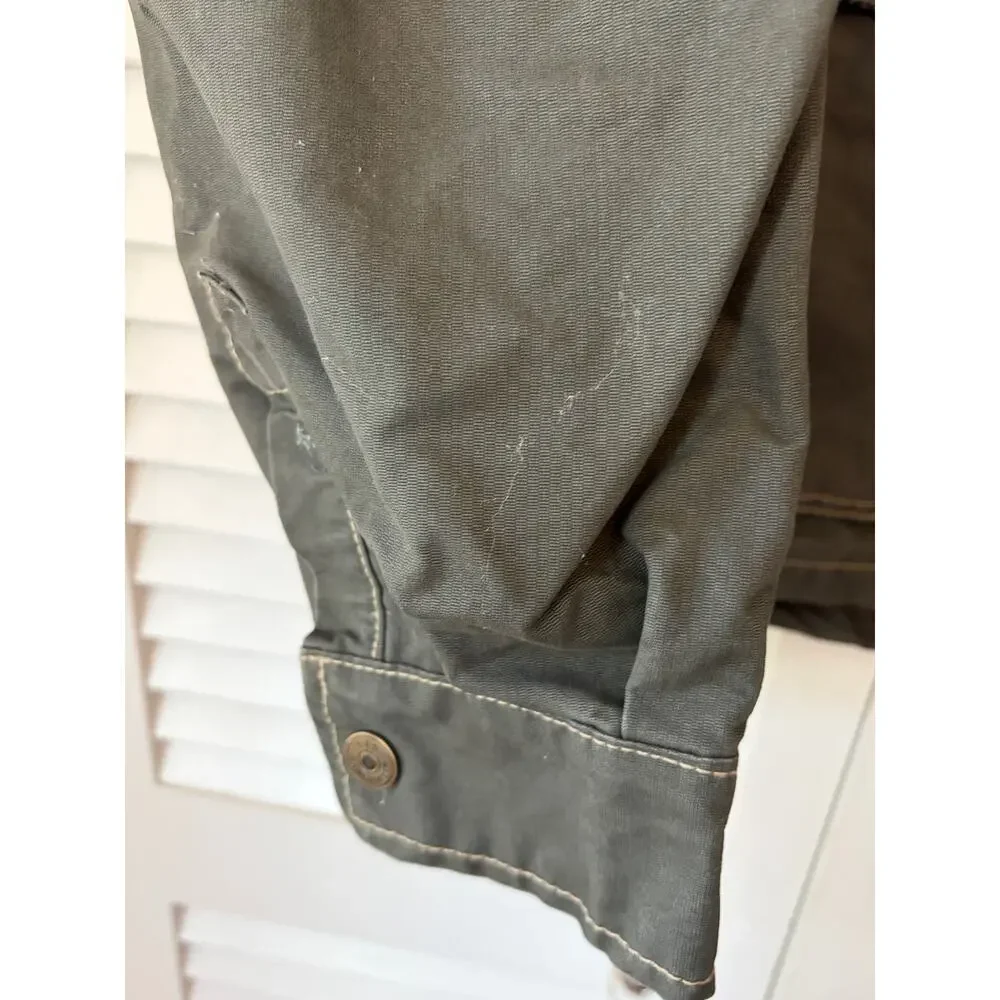 STS Ranchwear Sundance Jacket medium green grey *has branding* utility canvas